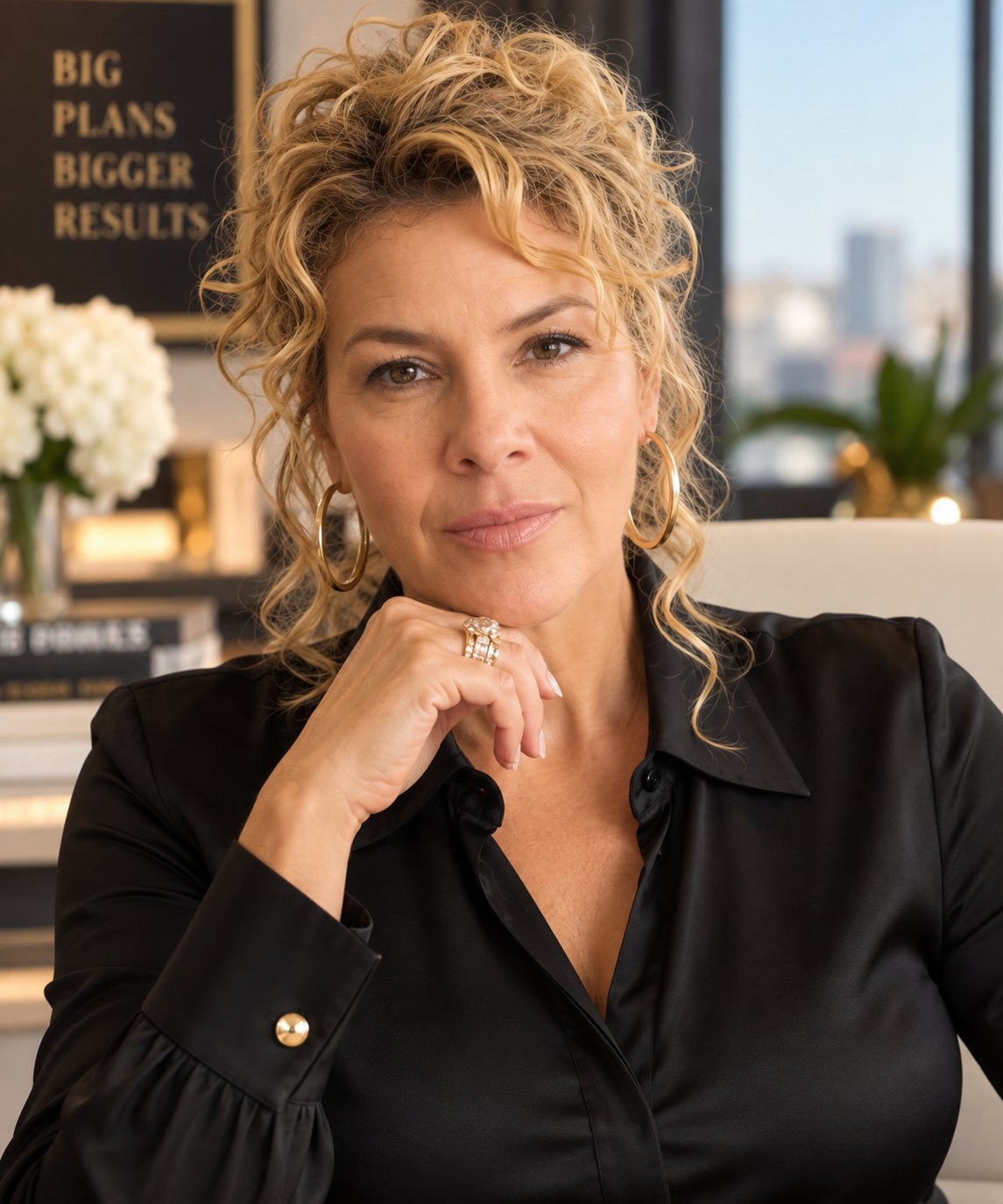 Maria Grangeno, REALTOR® in her San Antonio office